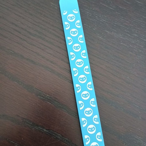 Children's soft plastic bracelet blue with mask design like new