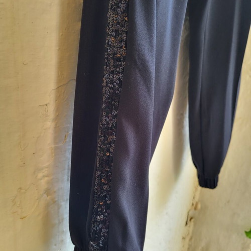 Marks & Spencer shiny black trousers size 12 long like new