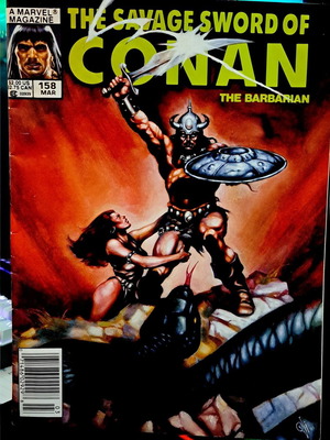 The Savage Sword of Conan 2 issues used, Marvel Magazine