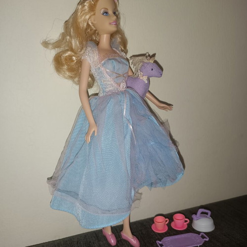 Barbie Odette Tea Party Swan Lake doll used with original dress and unicorn