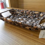 Woven rectangular basket H-16833 like new