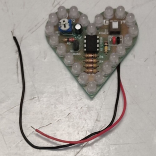 Electronic Heart Kit with Red LEDs HBL-22 new