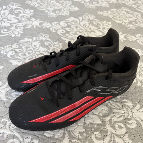 Adidas F50 Club FG/MG football shoes size 44 like new, black and red