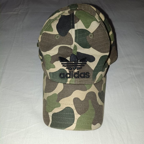 Adidas camo military cap used, black and green