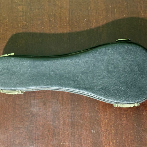 Wooden decorative jazz electric guitar miniature like new with case