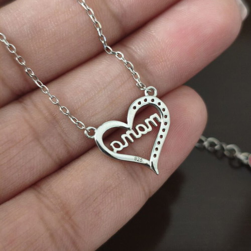 Anna Maria Mazaraki 925 silver necklace "Mama" with zirconia