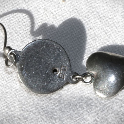 Handmade earrings 4 pairs, sterling silver 925, primitive tribe design