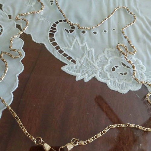 Long chain 120 cm used, yellow color