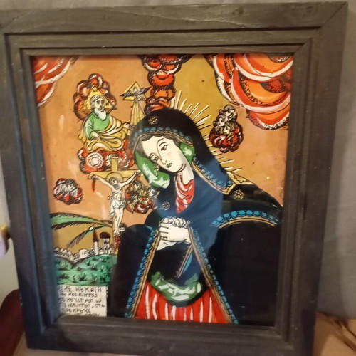 Religious icon like new, size 31x36 cm, gold and colors
