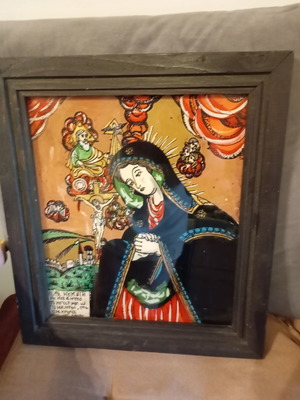 Religious icon like new, size 31x36 cm, gold and colors