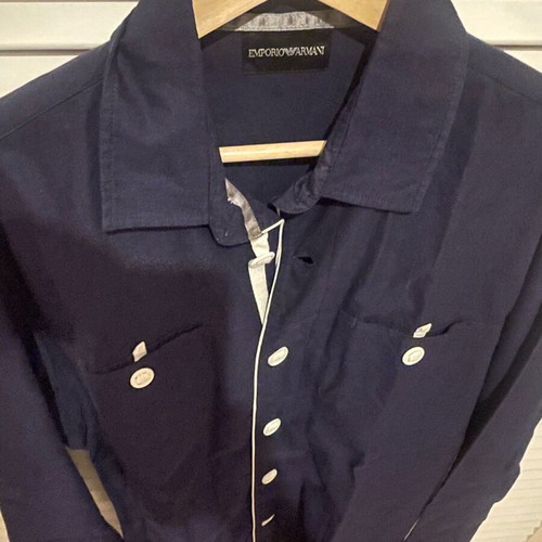 Emporio Armani shirt blue navy like new, size XL