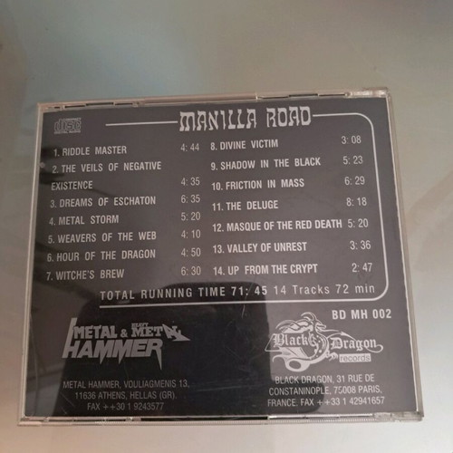 Manilla Road Live By The Sword CD nearly unused, metal