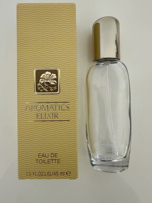 Aromatics Elixir Clinique perfume bottle like new, 45ml, empty