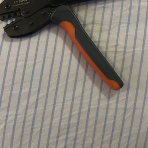 Crimping tool set used, 3 pieces with ergonomic handles