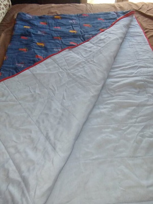 Sleeping bag with zipper, single