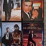  Ταινίες DVD James Bond.25 ευρώ όλες μαζί.