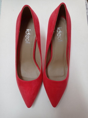 Γόβες Ideal Shoes σουέτ καινούργιες, μέγεθος 39, κοραλί