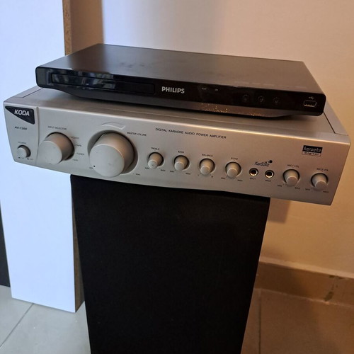 KODA AV-1300 amplifier, Philips DVP3750/58 CD player and Panasonic SB-780 speaker used