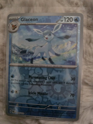 Glaceon Pokemon card new