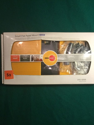 OmniMount 1N1-S200 fixed wall mount for TV or monitor new