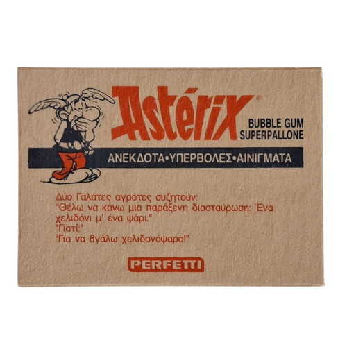 Vintage Perfetti Asterix Bubble Gum New With Box And Collectible Card
