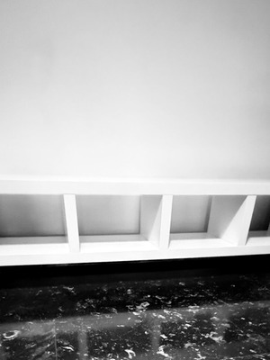 White furniture with aluminum legs like new, custom order