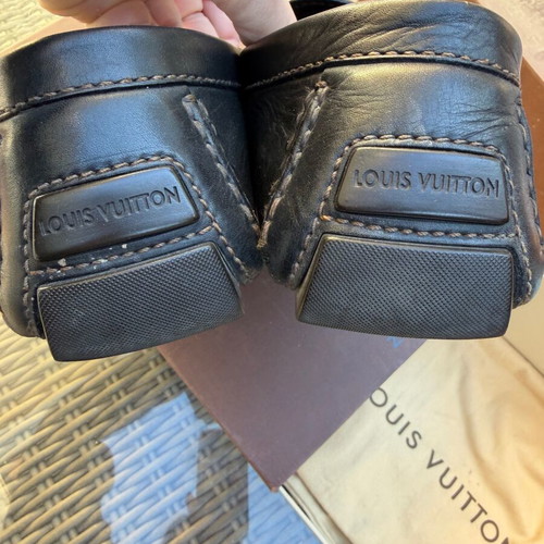 Louis Vuitton shoes used, black, size 43, moccasin style