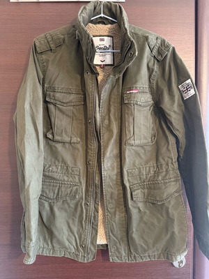 Superdry jacket like new, green, size XL