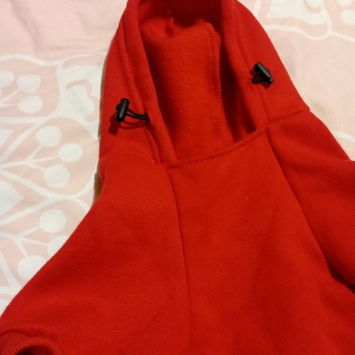 Pet hoodie sweatshirt in red, like new