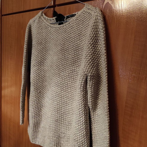 Zara sweater new beige with back ribbon, size M