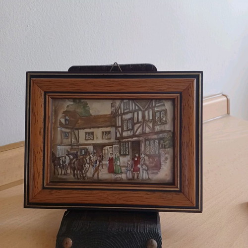 Vintage frame used silver 9.25 17x13.5 cm