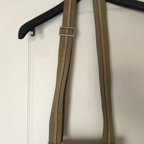 KEM crossbody bag used, beige with adjustable strap