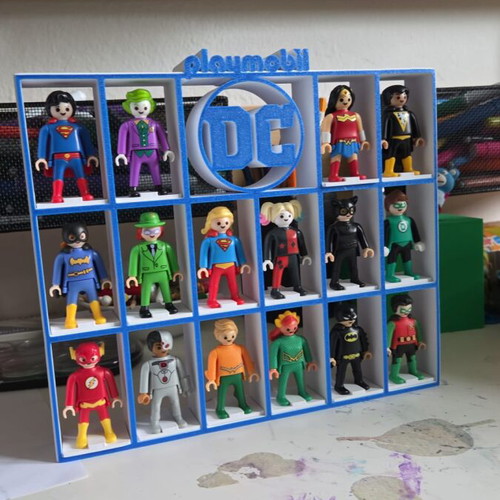 Playmobil Kinder DC Display Stand like new