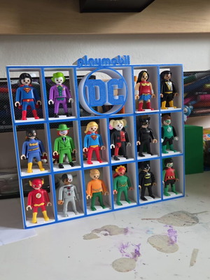 Playmobil Kinder DC Display Stand like new