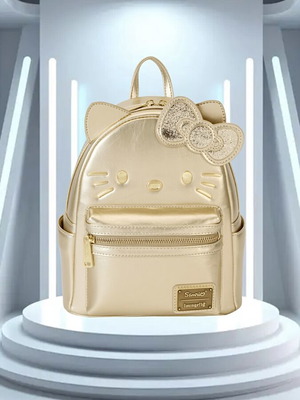 Loungefly Sanrio Hello Kitty gold backpack new