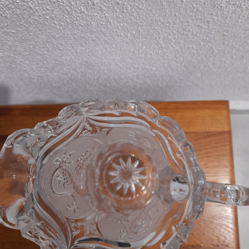Glass water pitcher new made of clear crystal