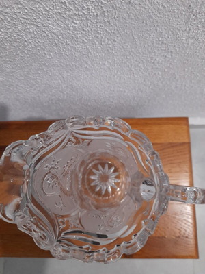 Glass water pitcher new made of clear crystal