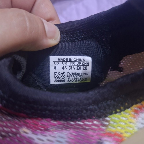 Adidas athletic shoes used, size 37 1/3, multicolor