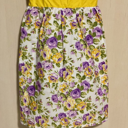 Intro Costume Dress new, colorful summer cotton with floral skirt
