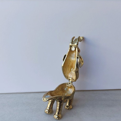 Decorative metal elephant figurine like new
