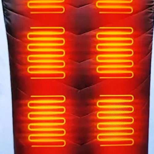 Heated vest with 3 heating levels and 15 zones, new