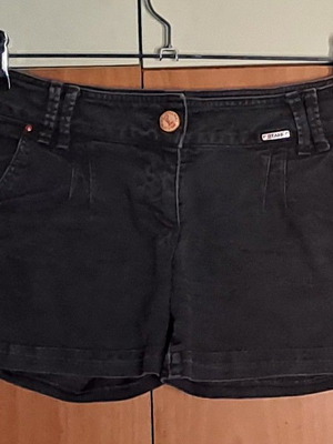 Staff black elastic shorts used, size small
