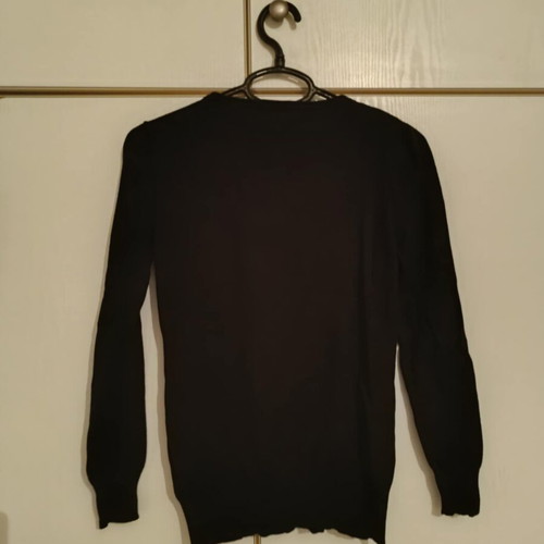 Fitted blouse black size M used with zipper detail