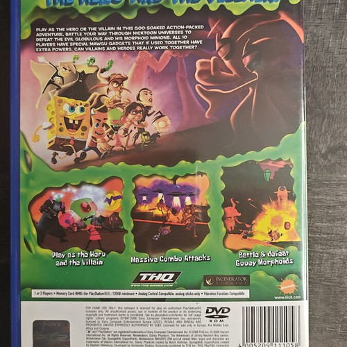 SpongeBob SquarePants Featuring Nicktoons Globs of Doom PS2 game used