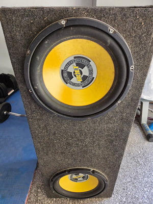 Car audio system used with Earthquake Powerhouse PH 2.5 amplifier and Bolt speakers