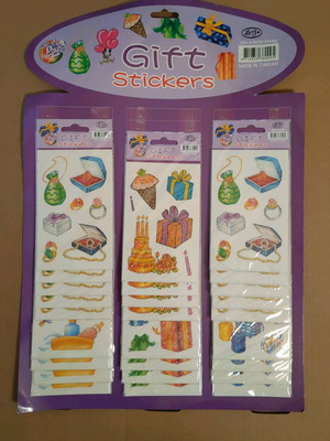 Vintage stickers '90 new, card with 26 sealed
