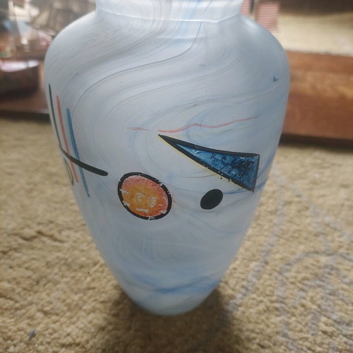 Vintage vase height 20.5 cm like new, blue