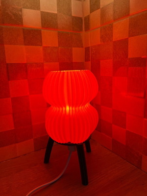Handmade 3D Printed Decorative Lamp 23cm New with Tripod Base