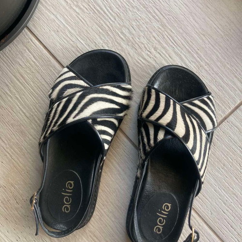 Aelia Greek Sandals 37 like new, genuine leather, sandals