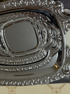 Metal serving trays